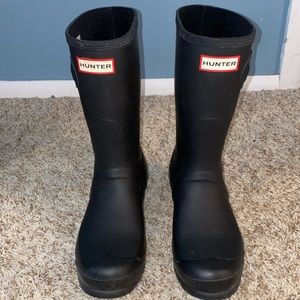 Women’s Original Short Hunter Rain Boots with Original Grey Hunter Liner